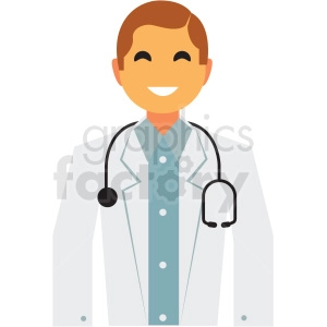 doctor flat icon vector icon