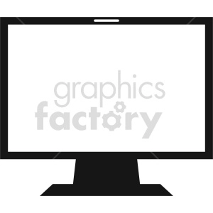 computer monitor vector graphic clipart 5