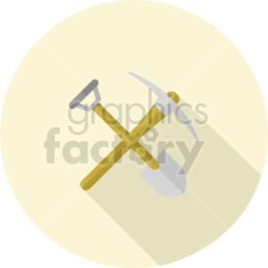 pickaxe shovel vector icon graphic clipart 1