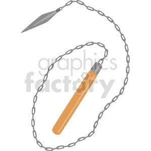 chain dart weapon vector clipart