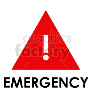 emergency symbol sign vector clipart