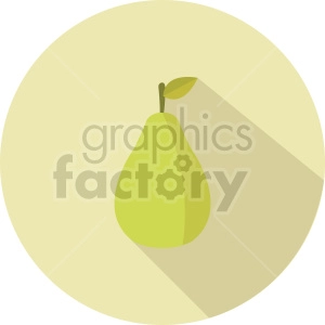 pear vector icon clipart 3