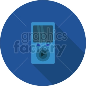 isometric music player vector icon clipart 1