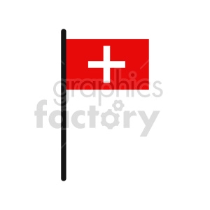 flag of Switzerland vector clipart 01