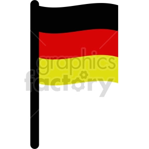 flag of Germany vector clipart icon 04