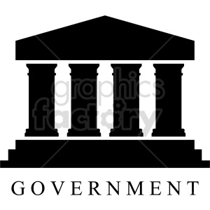 Government building vector icon