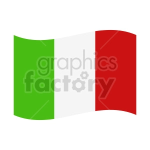 italy flag waving graphic