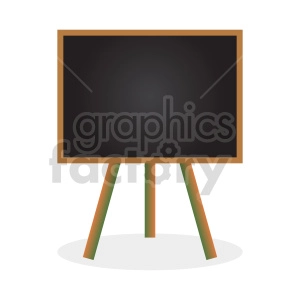 framed chalkboard stand vector clipart