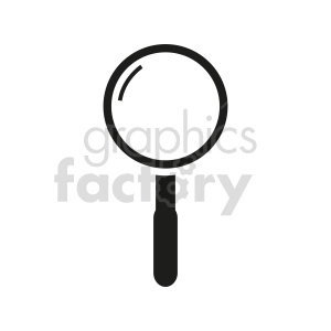 simple magnifying glass vector graphic