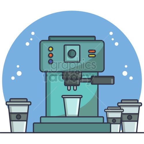 cappuccino machine clipart icon