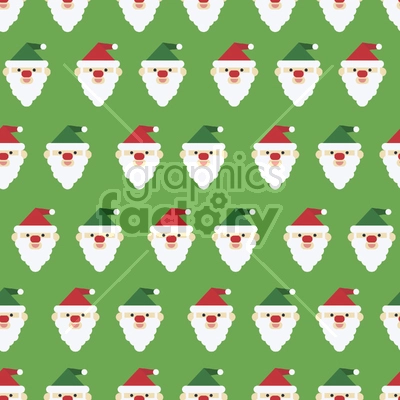 Seamless pattern full of Santas.