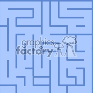 Square blue maze background