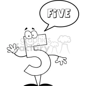 3454-Friendly-Number-5-Five-Guy-With-Speech-Bubble