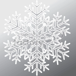 gray vector snowflake