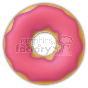 pink glazed doughnut