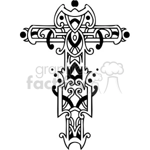 cross clip art tattoo illustrations 040