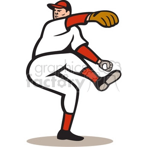 baseball pitcher leg up