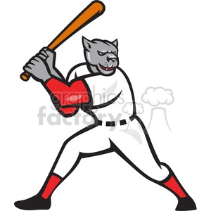 baseball hitter bat panther side