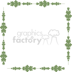 green floral frame swirls boutique design border 15