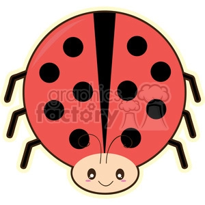 cartoon Ladybug illustration clip art image