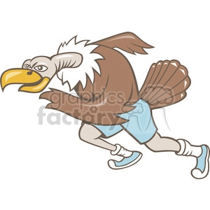 vulture runner running mascot