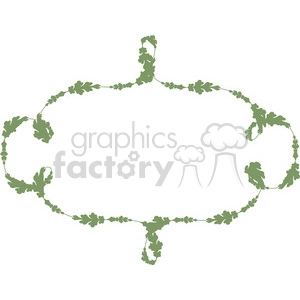 green floral frame swirls boutique design border 1