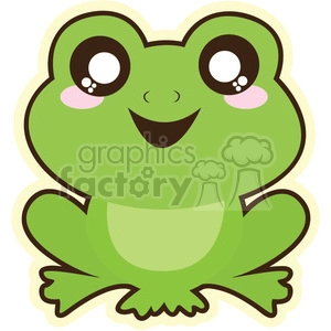 Frog cartoon character illustration