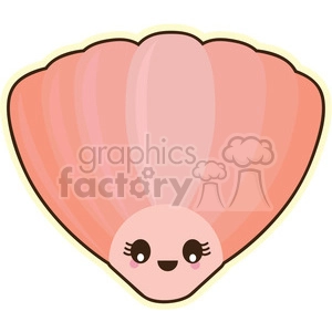 Shell vector clip art image