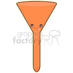 Funnel cartoon character vector clip art image