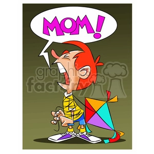josh the cartoon character crying for mommy