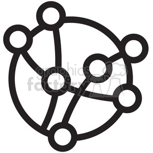 connections diagram vector icon