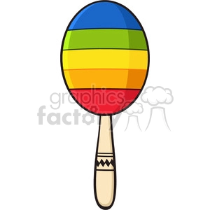 colorful mexican maracas vector illustration isolated on white background