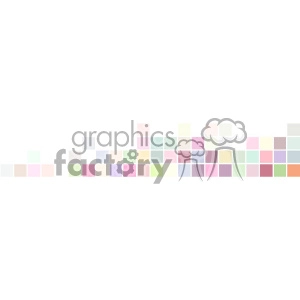 vector pastel small squares banner white background
