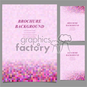 vector letter brochure template set 042