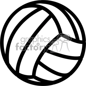 volleyball outline svg cut file