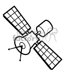 satellite illustration svg cut file vector