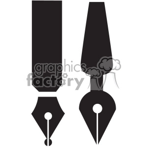calligraphy pen tip vector
