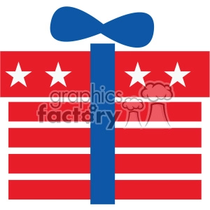 4th of july gift vector icon