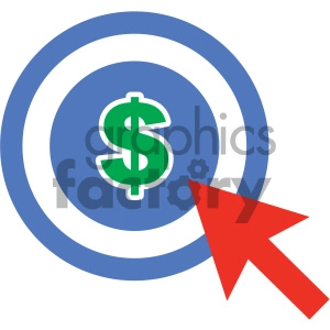 marketing target vector icon