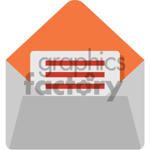 mail vector flat icon
