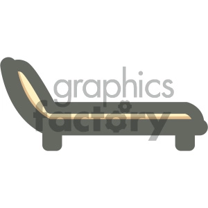 therapy couch furniture icon