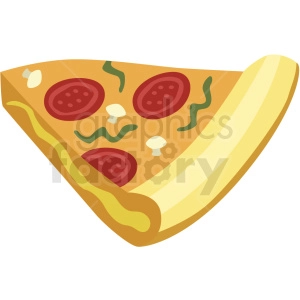 slice of pizza vector flat icon clipart with no background