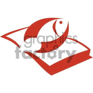 fishing book vector icon