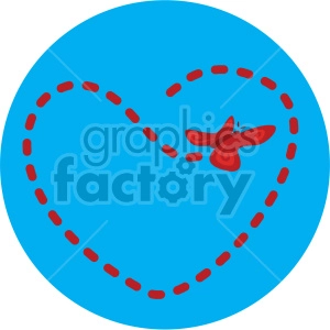 butterfly flying in heart pattern blue background