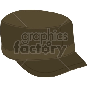 military hat no background