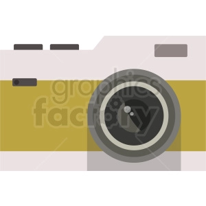 vector old camera flat icon