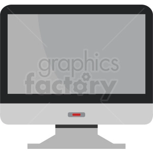 led computer monitor vector icon