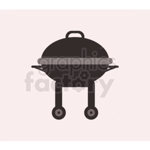 grill flat icon light background