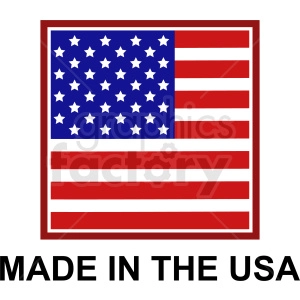 square made in the usa icon