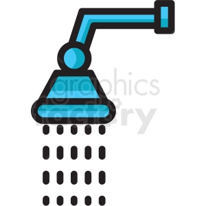 shower head vector icon clipart